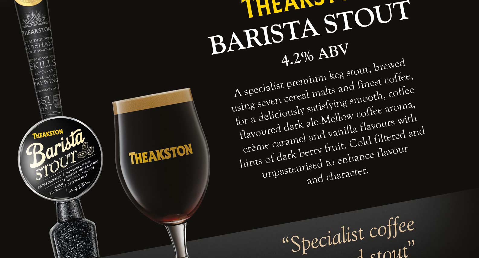 Theakston Export close up