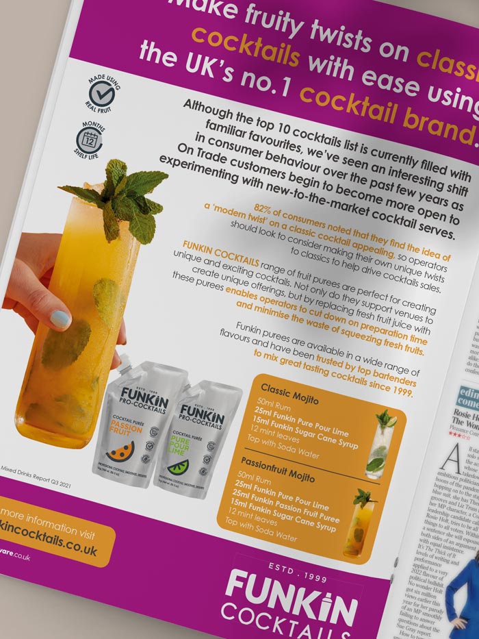 Funkin Cocktails Advert Portfolio